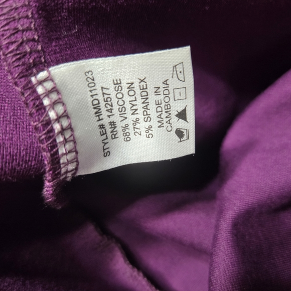 Haute Monde Purple Sleeveless Scoop Neck Sheath Mini Dress - Picture 4 of 5